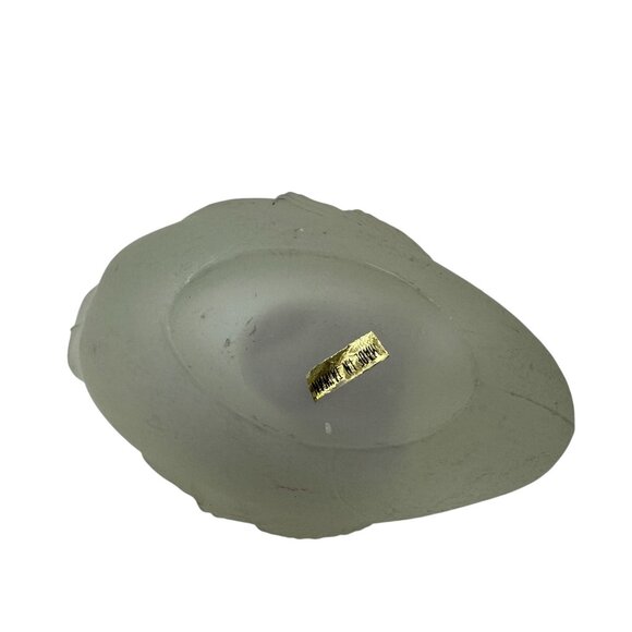 Frosted Glass Swan Figurine Elegant Decorative Accent 3" Smooth Finish - Picture 4 of 8